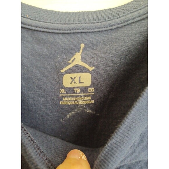 Nike Air Jordan set/2 Tshirts mens XL navy short sl. logo casual active athletic - Picture 3 of 9